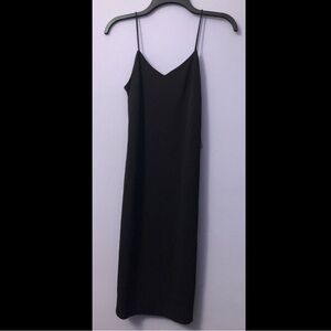 EXPRESS 🔥 Black Slip Dress with Spaghetti Straps
